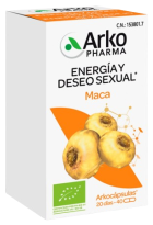 Arkoc&aacute;psulas Maca Bio 40 Capsules