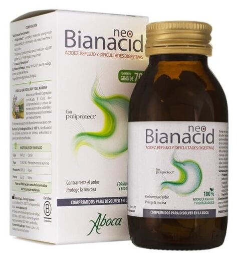 Aboca Neobianacid Heartburn and Reflux 70 Tablets