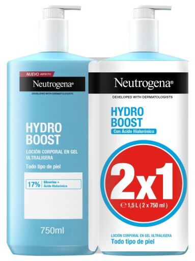 Neutrogena Hydro Boost Body Gel Lotion Pack 2X750 ml
