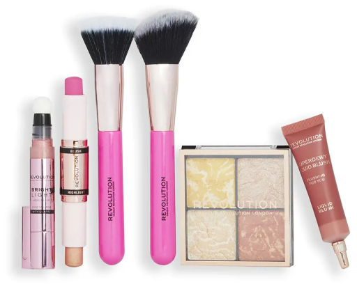 Revolution Beauty London Blush & Glow Lot 6 Pieces