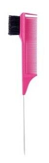 Edge Brush Comb Pink Comb+ Black Bristle Double function