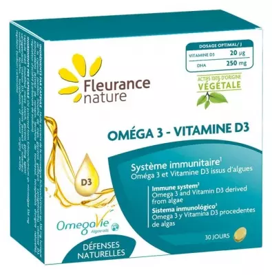 Fleurance Nature Nature Omega 3-Vitamin D3 30 Capsules