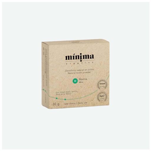 M&iacute;nima Organics Mint Powder Toothpaste Can 30 gr
