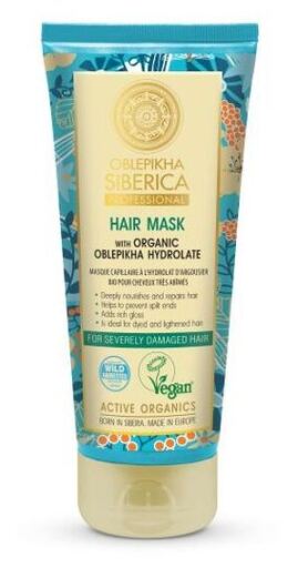 Natura Siberica Hair Mask with Sea Buckthorn Hydrolate for Damaged Hair 200 ml