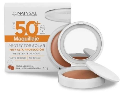 Natysal Sunscreen Cream Makeup SPF 50+ Powder 10 gr
