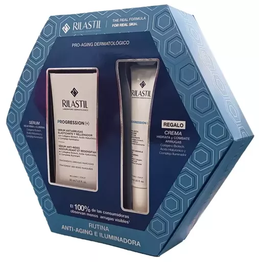 Rilastil Progression (+) Anti-Wrinkle and Brightening Routine 2-Piece Set