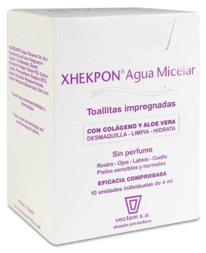 Xhekpon Micellar Water 10 Wipes 4 ml