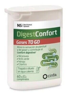 Ns Nutritional System Digestconfort Gases To Go 60 Tablets