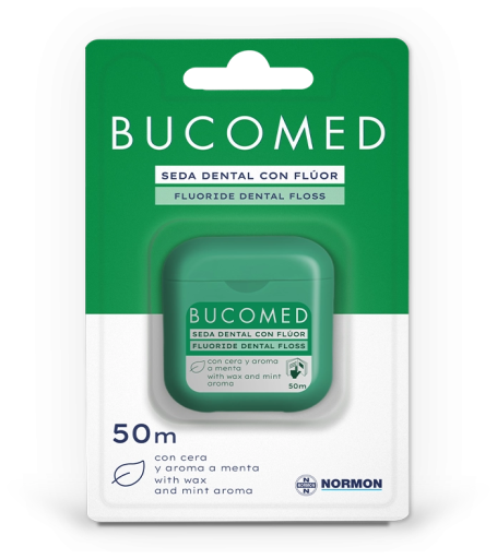 Bucomed Dental Floss with Fluoride 50 ml Mint