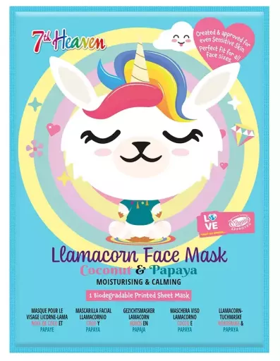 7th Heaven Llamacorn Face Mask