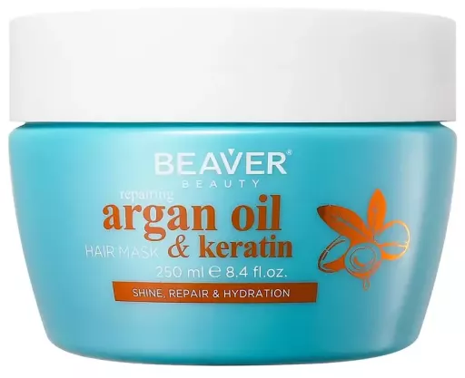Beaver Argan Oil & Keratin Repairing Mask 250 ml