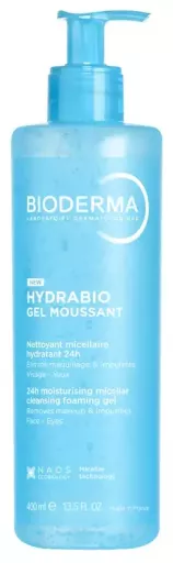 Bioderma Hydrabio Micellar Cleansing Gel 24H Moisturizing 400ml