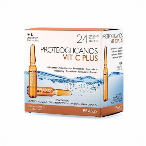 Laboratorios Praxis Vit C Plus Proteoglycans 24 Ampoules