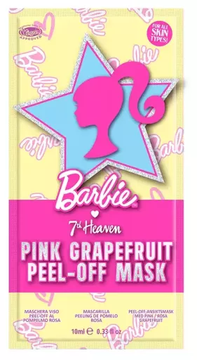 Barbie Peel-Off Face Mask Pink Grapefruit 10ml