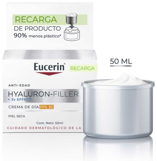 Eucerin Hyaluron-Filler Day Cream SPF30 Dry Skin Refill 50ml